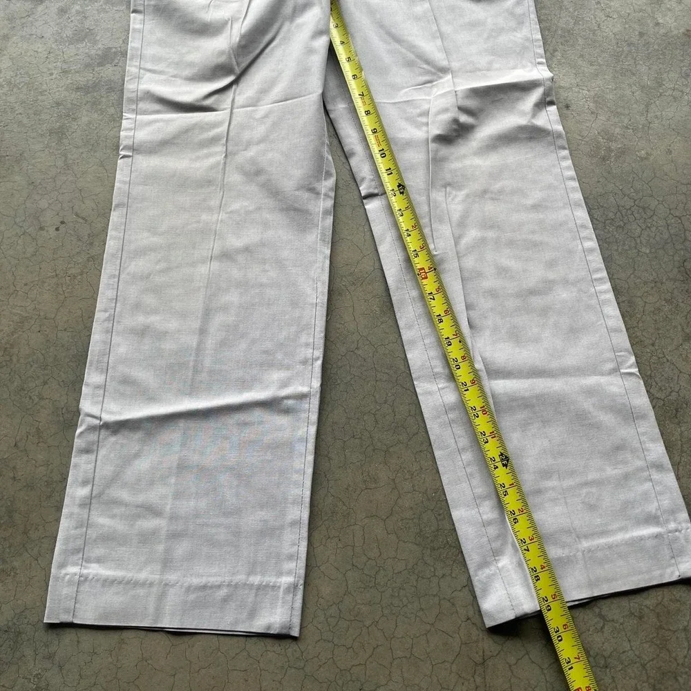Vintage 70s/80s farah light grey/white trouser pants Scovill zipper 36